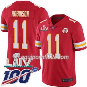 Camiseta Hombre NFL Kansas City Chiefs Demarcus Robinson 11 Nike Rojo 100th 2020 Super Bowl LIV